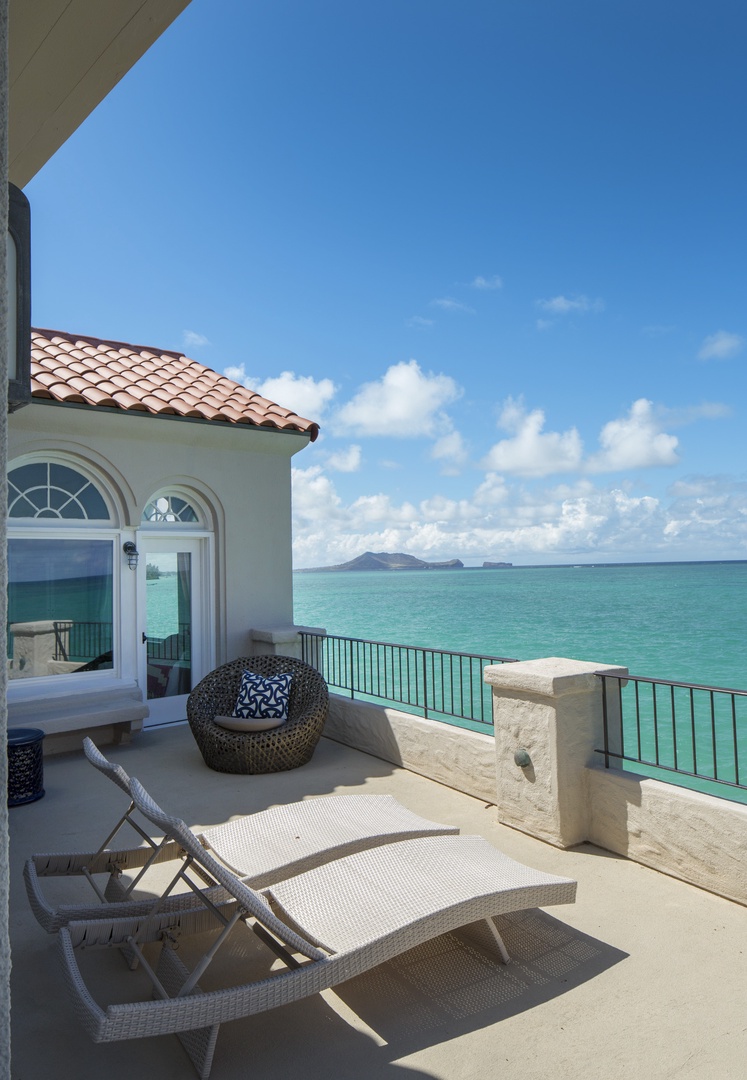 Kailua Vacation Rentals, The Villa at Wailea Point* - Panoramic ocean views and the Mokulua islands from the lanai.