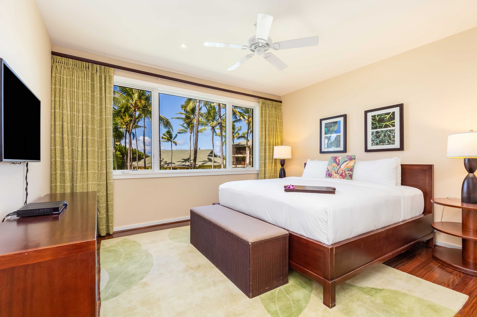 Kahuku Vacation Rentals, Turtle Bay Villas 206 - Primary bedroom