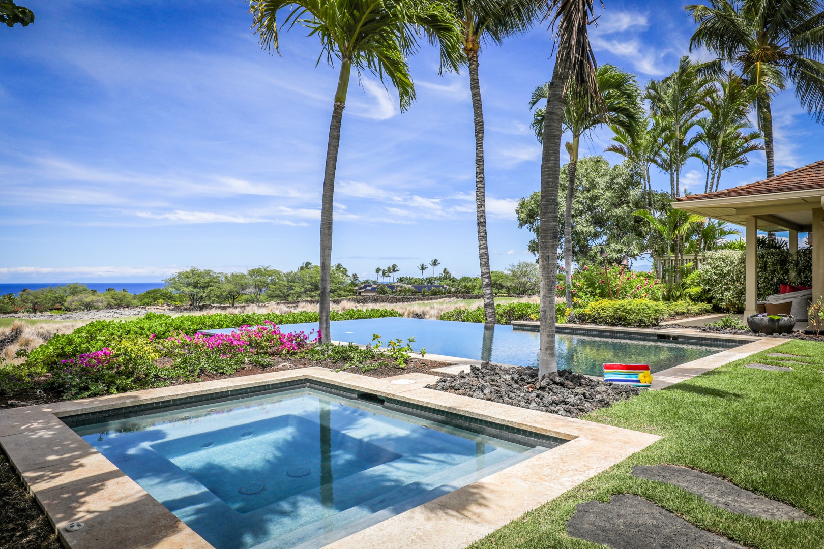 Kailua Kona Vacation Rentals, 4BD Hainoa Estate (122) at Hualalai Resort - Views of the Pacific and year round sunsets from your private pool and spa.