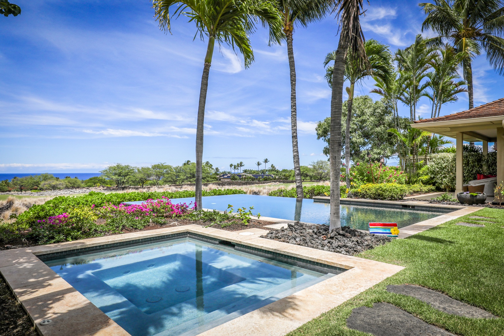 Kailua Kona Vacation Rentals, 4BD Hainoa Estate (122) at Four Seasons Resort at Hualalai - Views of the Pacific and year round sunsets from your private pool and spa.