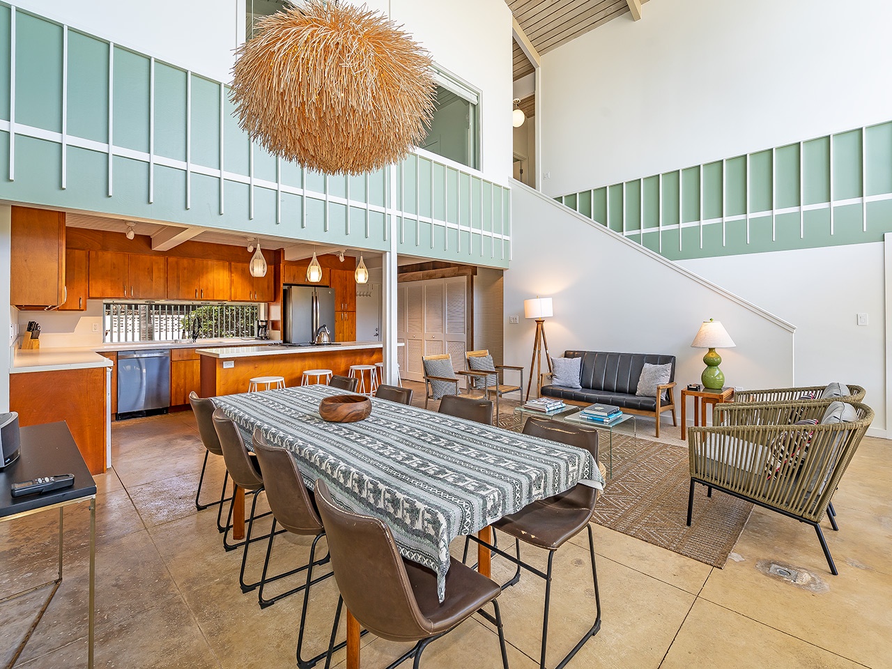 Kailua Vacation Rentals, Hale Kalio - Dining, kitchen, living