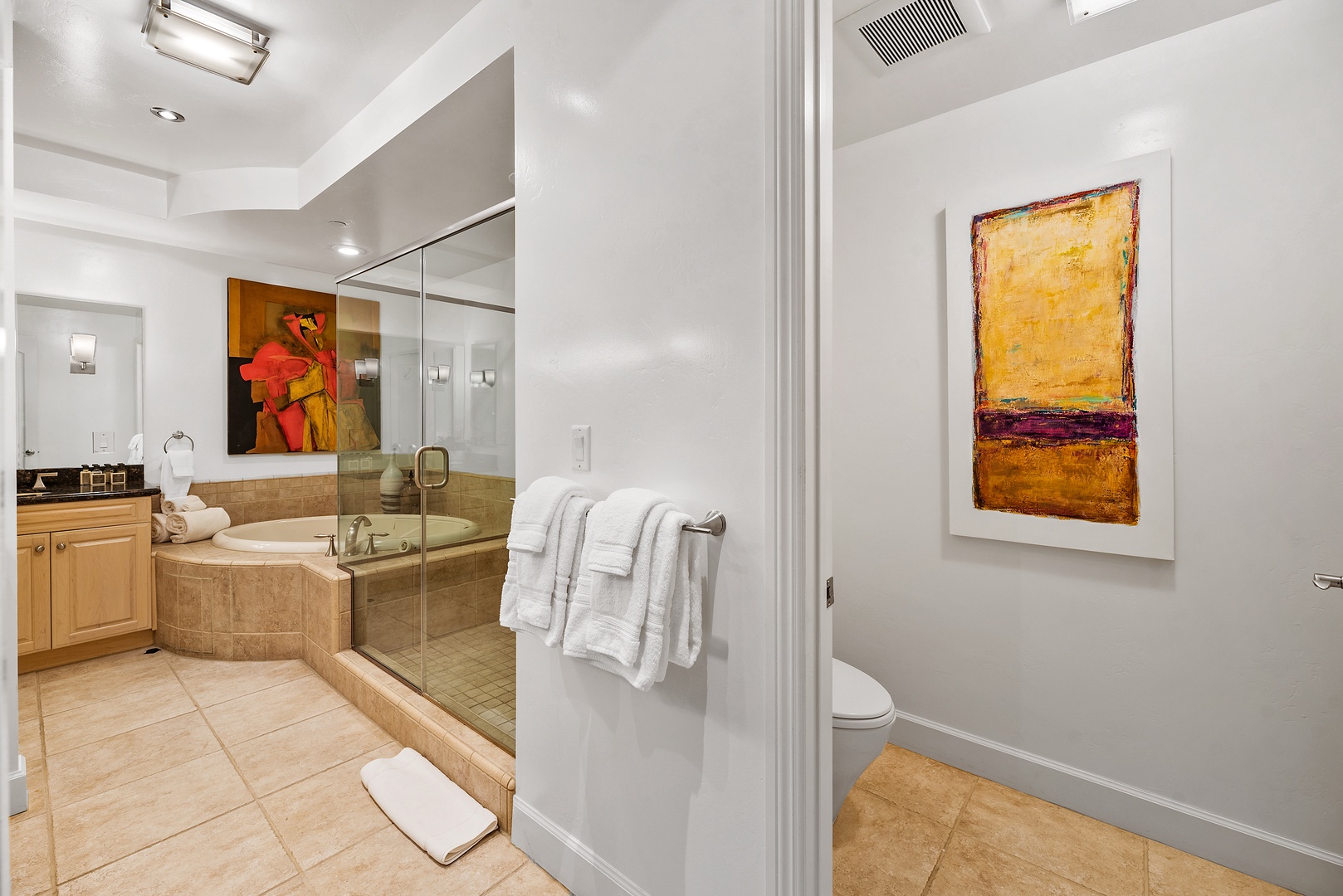 La Jolla Vacation Rentals, Montefaro in the Village of La Jolla - More of the Main bathroom