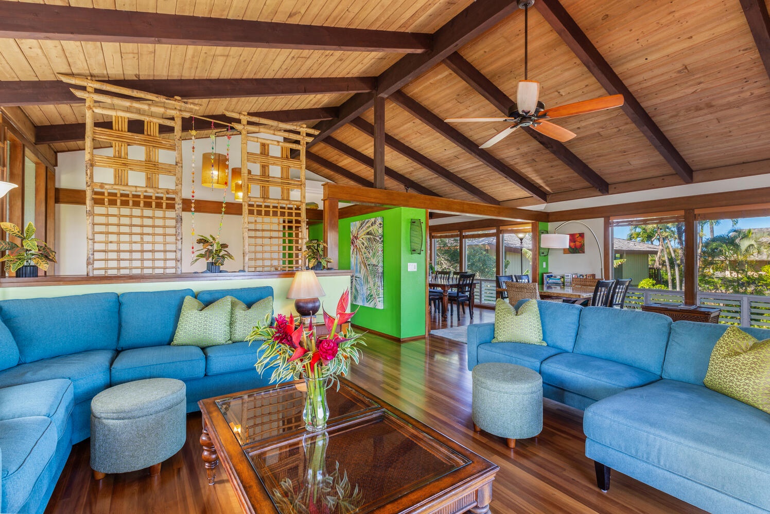 Princeville Vacation Rentals, Hale Anu Keanu - Living Area