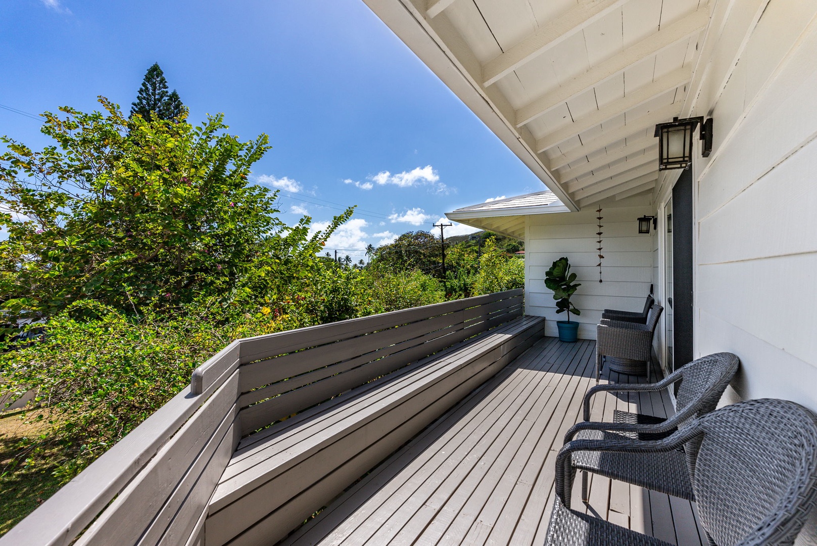 Kailua Vacation Rentals, Hale Alapi'i Lanikai Getaway - Enjoy this spacious lanai, ideal for relaxing and taking in the beautiful views.