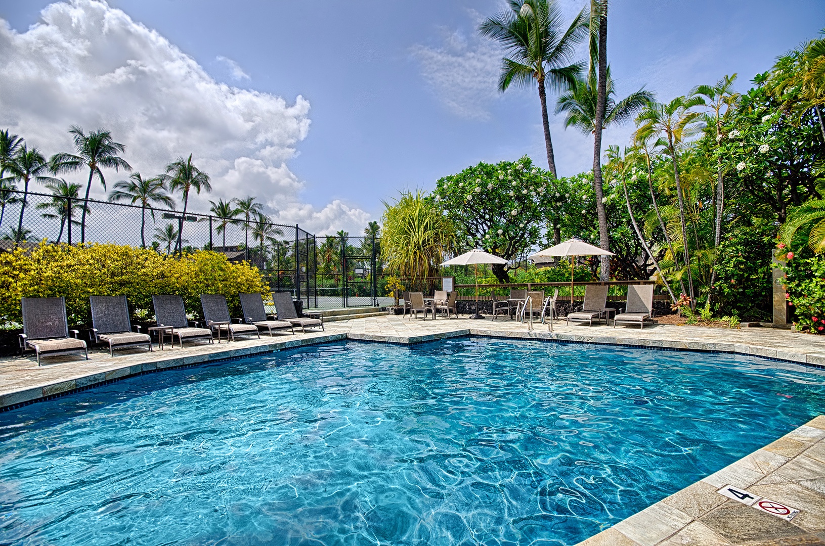 Kailua Kona Vacation Rentals, Kanaloa at Kona 1606 - Relax pool side in the loungers!