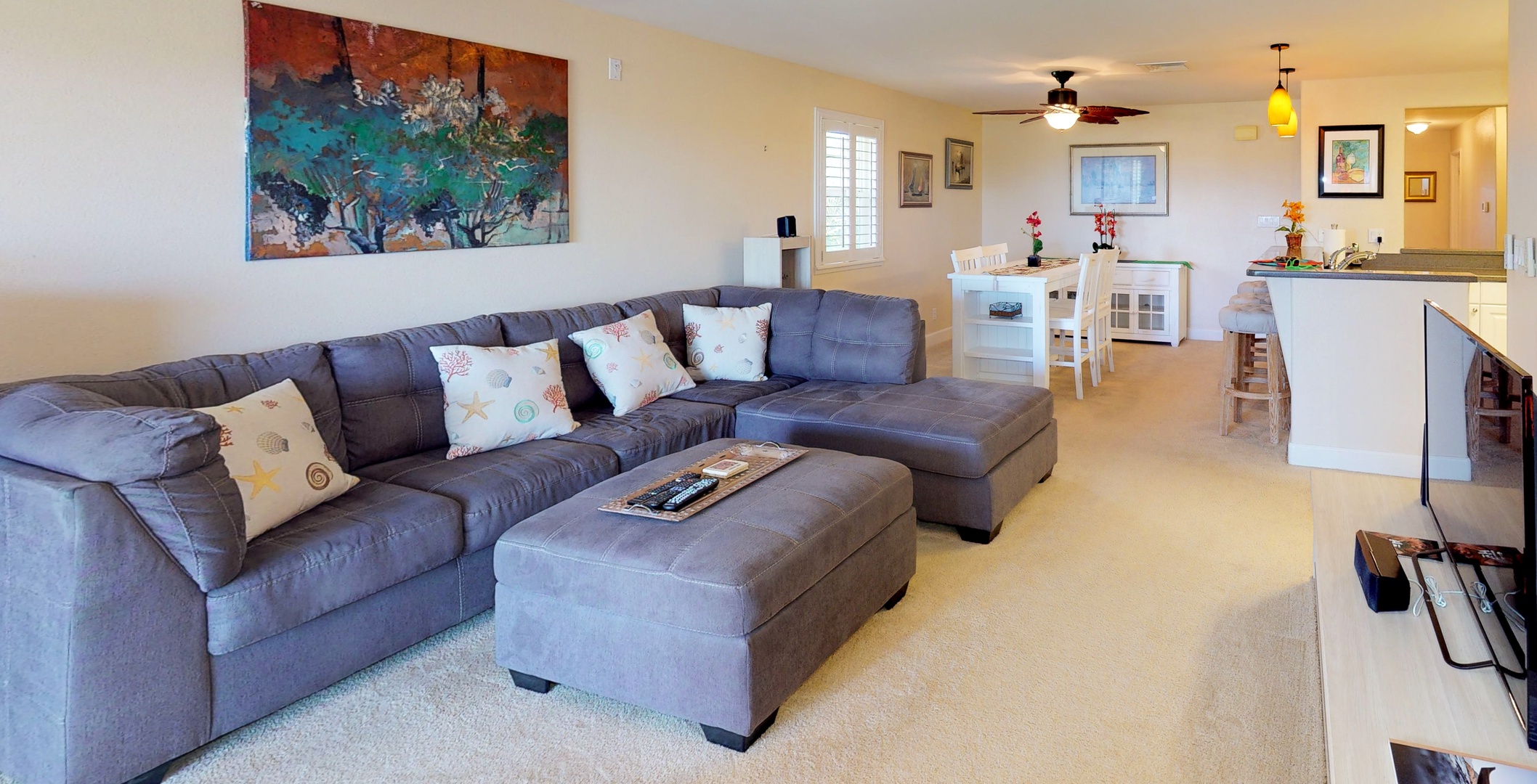 Kapolei Vacation Rentals, Ko Olina Kai 1065E - Relax with your favorite book in the living area.