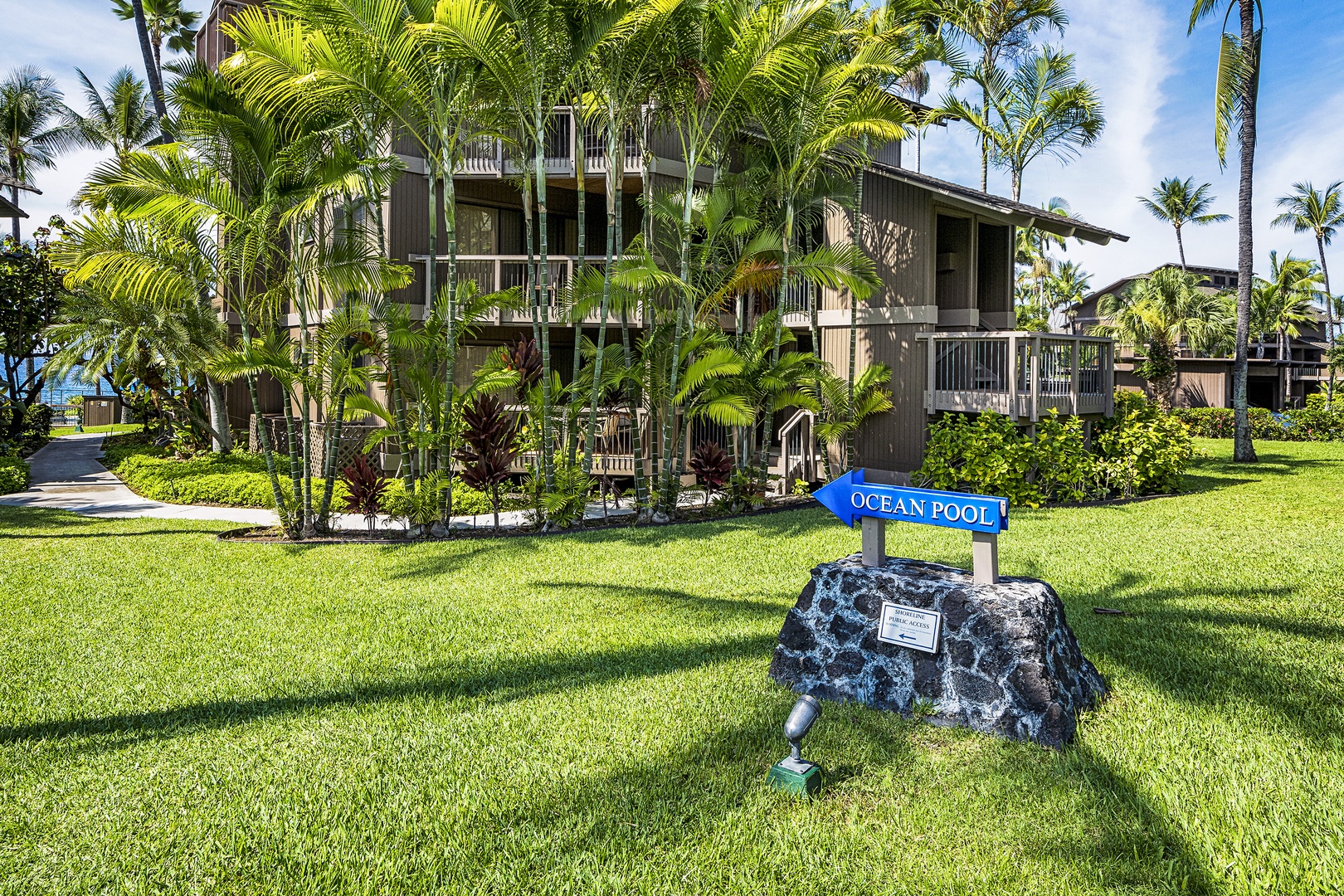 Kailua Kona Vacation Rentals, Kanaloa at Kona 1606 - Pathway to one of the Pools at Kanaloa