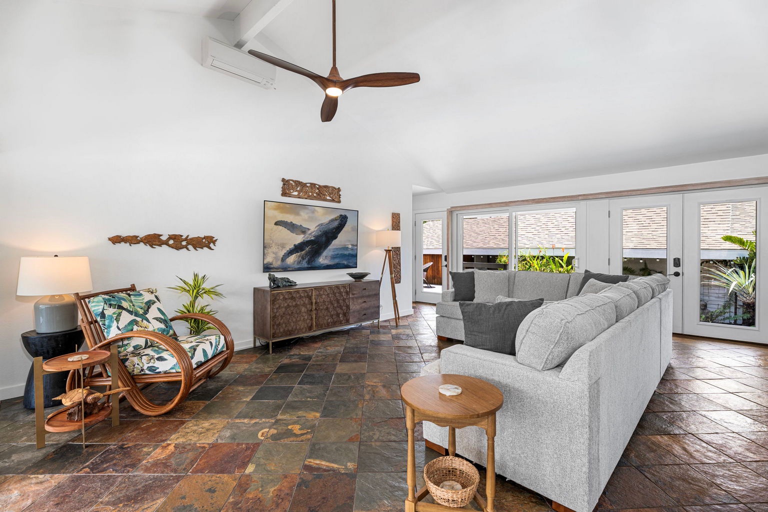 Kailua Kona Vacation Rentals, Manukai Hale - Sink into the sectional with natural light pouring through the windows.