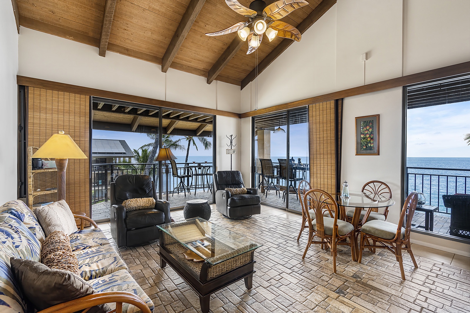 Kailua Kona Vacation Rentals, Kona Makai 6301 - Relax and watch your favorite TV show or just sit and admire the ocean views!