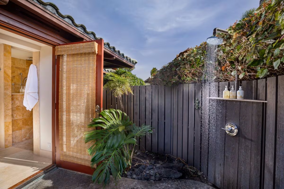 Kamuela Vacation Rentals, Beach Walker at Champion Ridge - Refresh after long day in the primary suite outdoor shower.