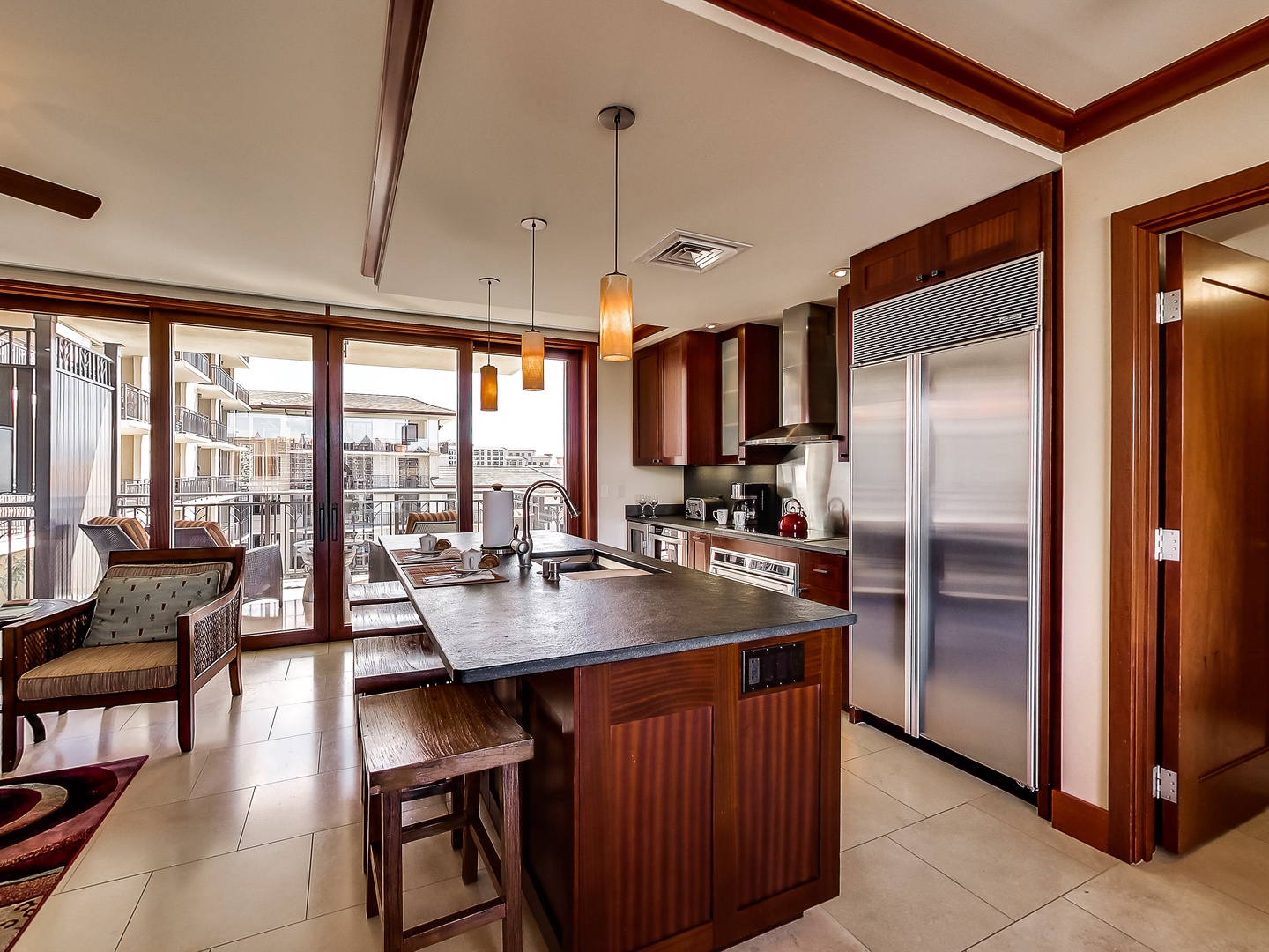 Kapolei Vacation Rentals, Ko Olina Beach Villas O1011 - Breathe in ocean breezes during your culinary adventures in the kitchen.