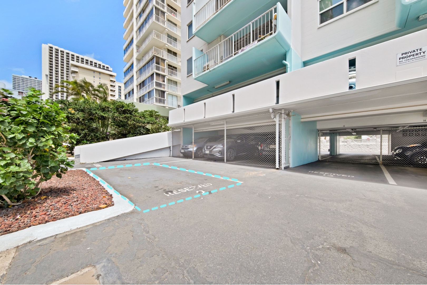 Honolulu Vacation Rentals, Hale Pono Waikiki - Benefit from the convenience of dedicated parking spaces, ensuring easy access and peace of mind during your stay.