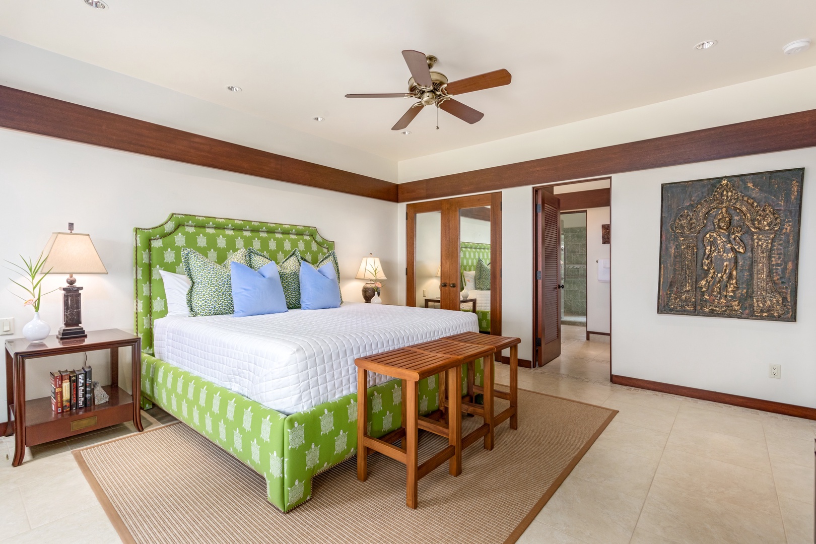 Kamuela Vacation Rentals, OFB 3BD Villas (39) at Mauna Kea Resort - Alternate view of second bedroom.
