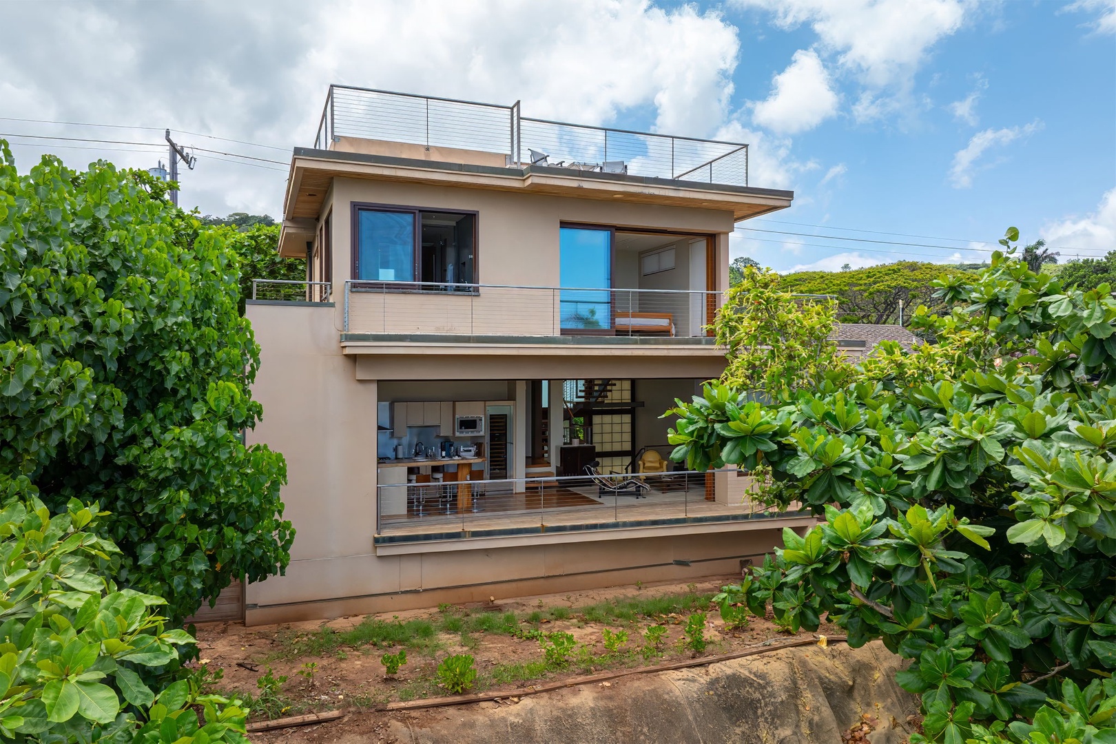 Haleiwa Vacation Rentals, HaleGator - Award-winning architecture blends beautifully into the coastal landscape, creating a one-of-a-kind North Shore escape.