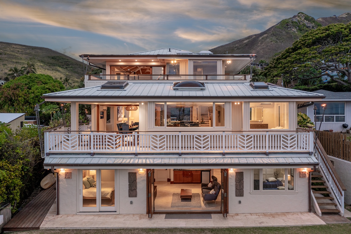 Kailua Vacation Rentals, Leaf House - Back Side of House