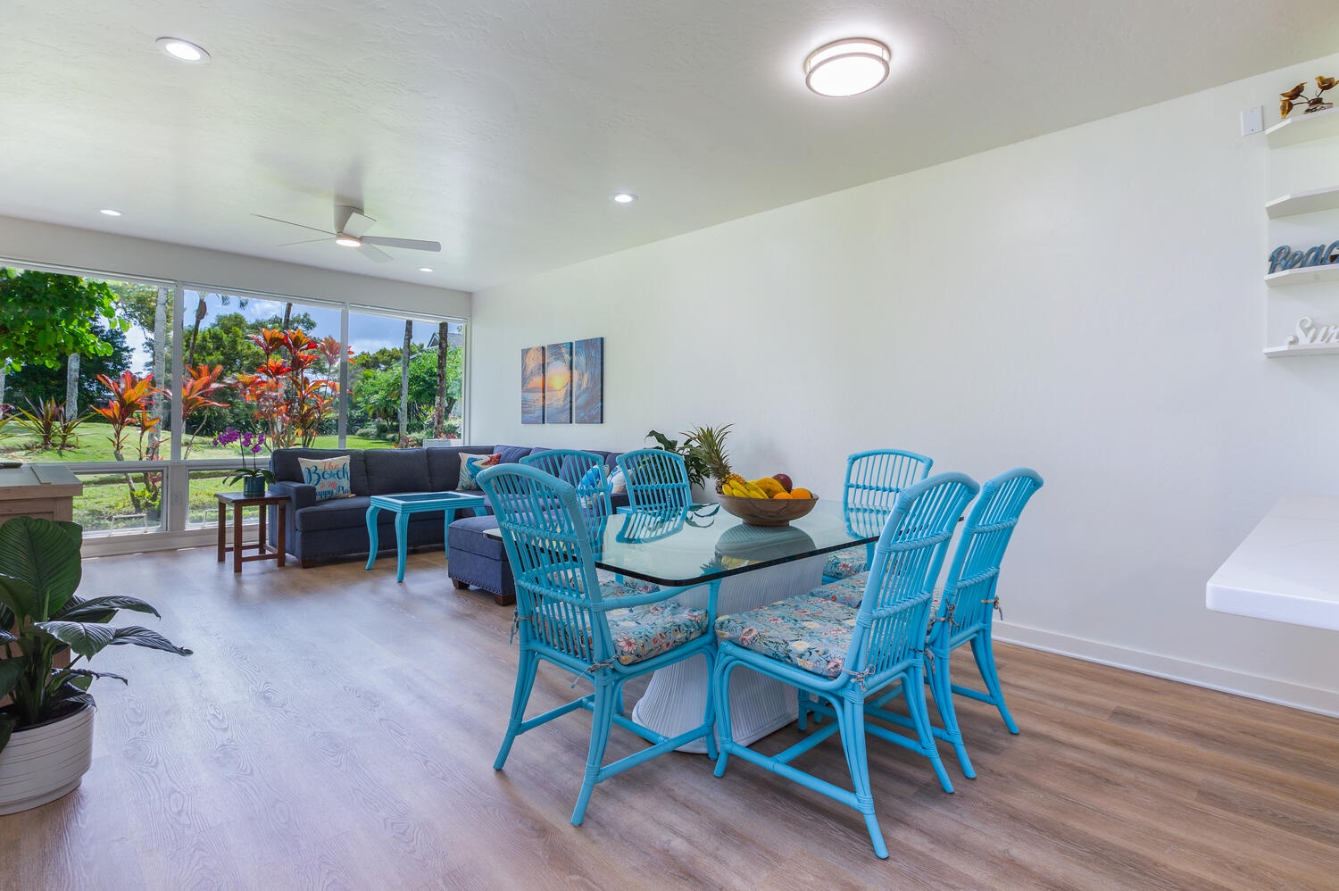 Princeville Vacation Rentals, Emmalani Court 414 - The perfect open-concept space for entertaining guests