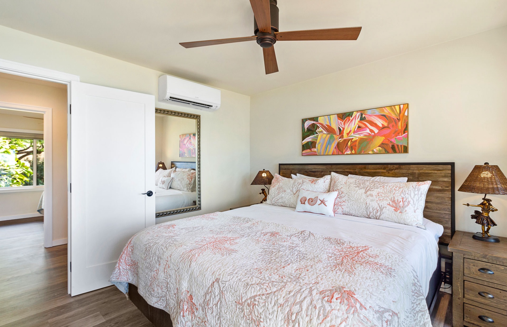 Lahaina Vacation Rentals, Puamana 240-3 - Enjoy the serene ambiance of this bedroom, king size bed designed for relaxation.