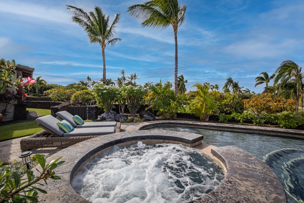 Kamuela Vacation Rentals, Mauna Lani Champion Ridge 22 - Sip your morning cup of coffee and think about the day's activities of island exploration while you watch the sun rising or setting from your lanai.