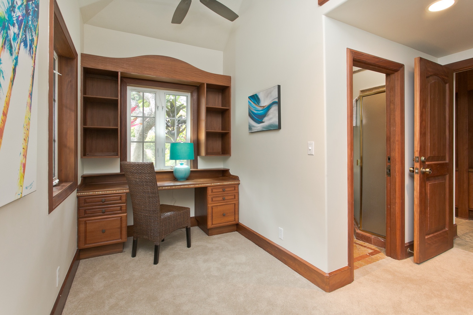 Kailua Vacation Rentals, Hale Melia* - Study nook, can be used as home office, designed for productivity in peace.