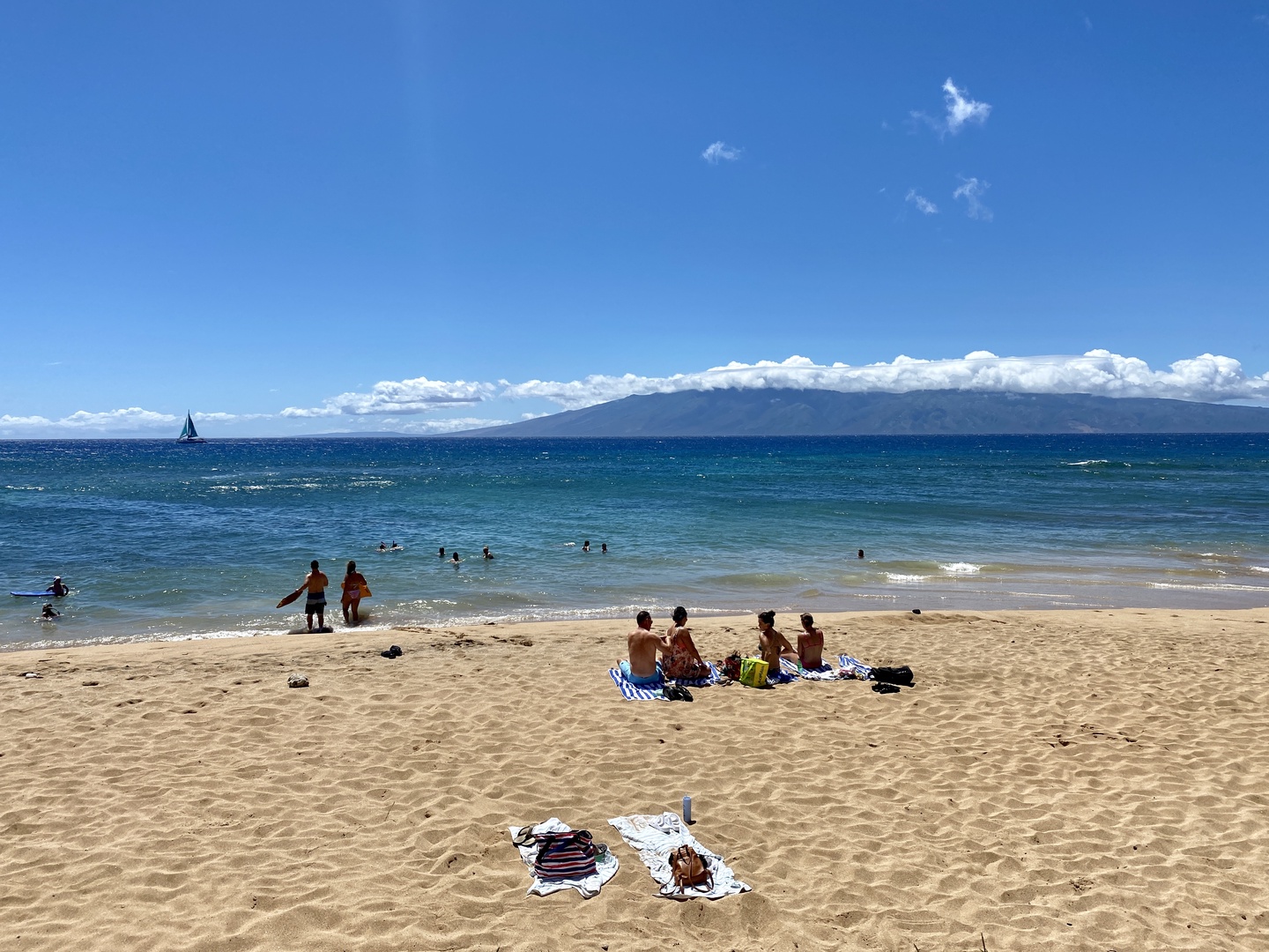 Lahaina Vacation Rentals, Kaanapali Shores 213 - Step directly from the resort onto the sandy beach, where you can enjoy sunbathing, swimming, and the beautiful ocean views