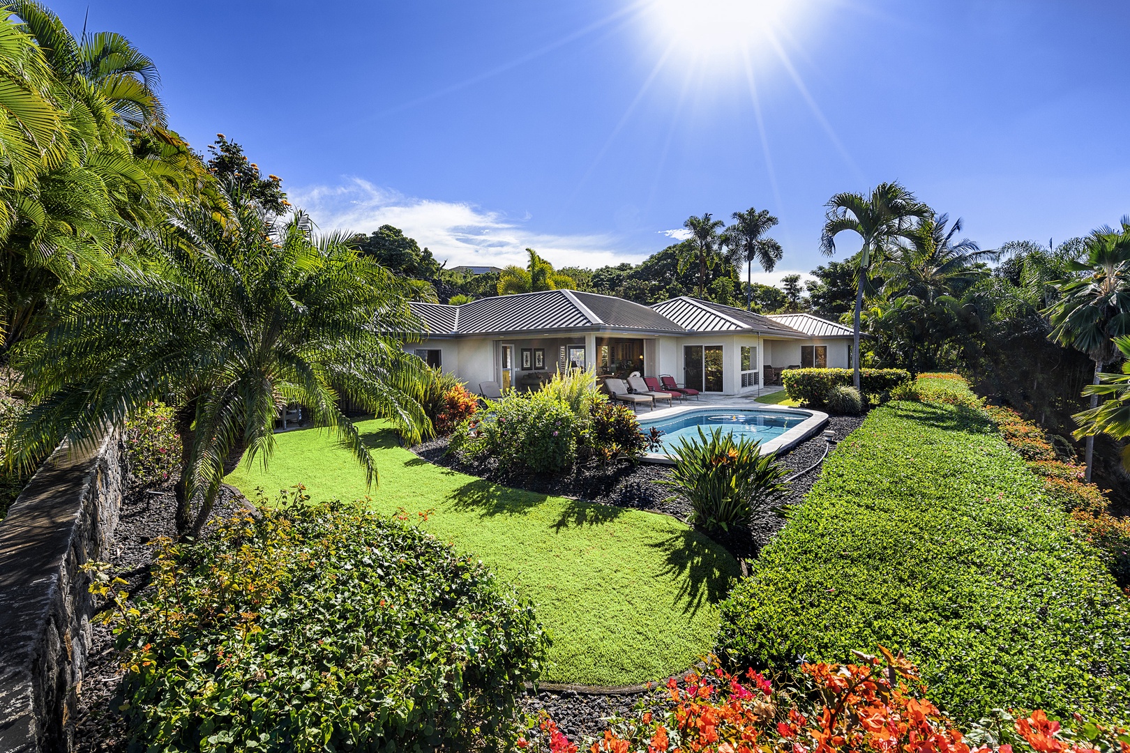 Kailua Kona Vacation Rentals, Hale Aikane - From the Northeast corner of the property