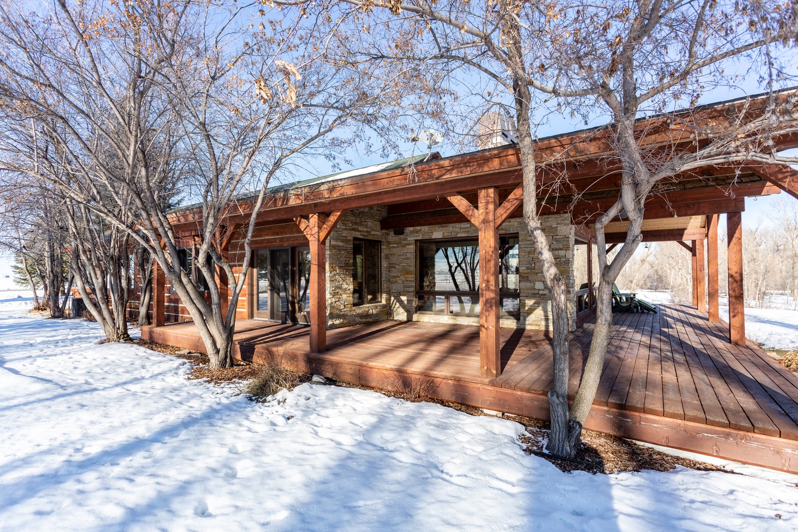 Bozeman Vacation Rentals, The Woodland Oasis - Immersed in nature, this place during Winter months gets a magical touch!