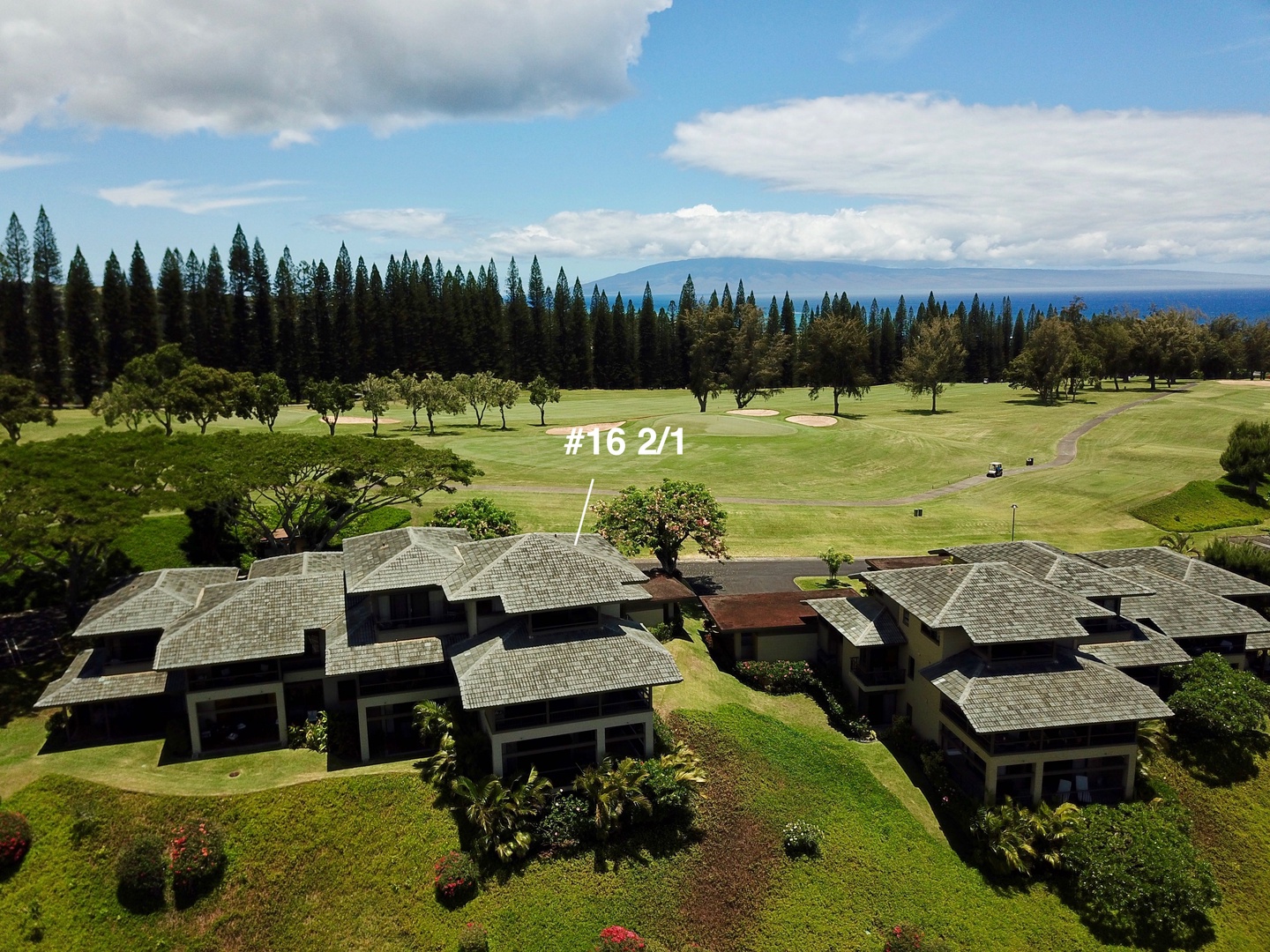 Lahaina Vacation Rentals, Kapalua Ridge 1622 - A peaceful golf course view nestled in a tranquil setting with lush greenery and expansive landscapes.