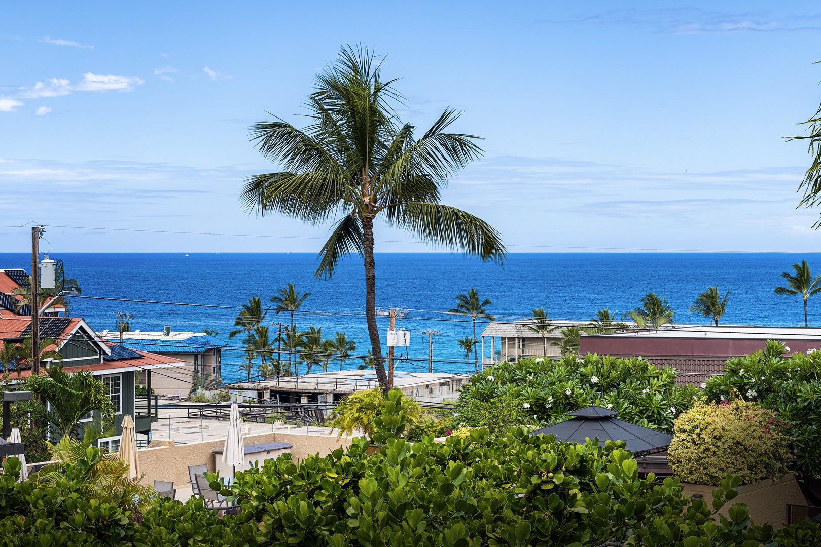 Kailua Kona Vacation Rentals, Kona Pacific B310 - Zoomed view from the Lanai