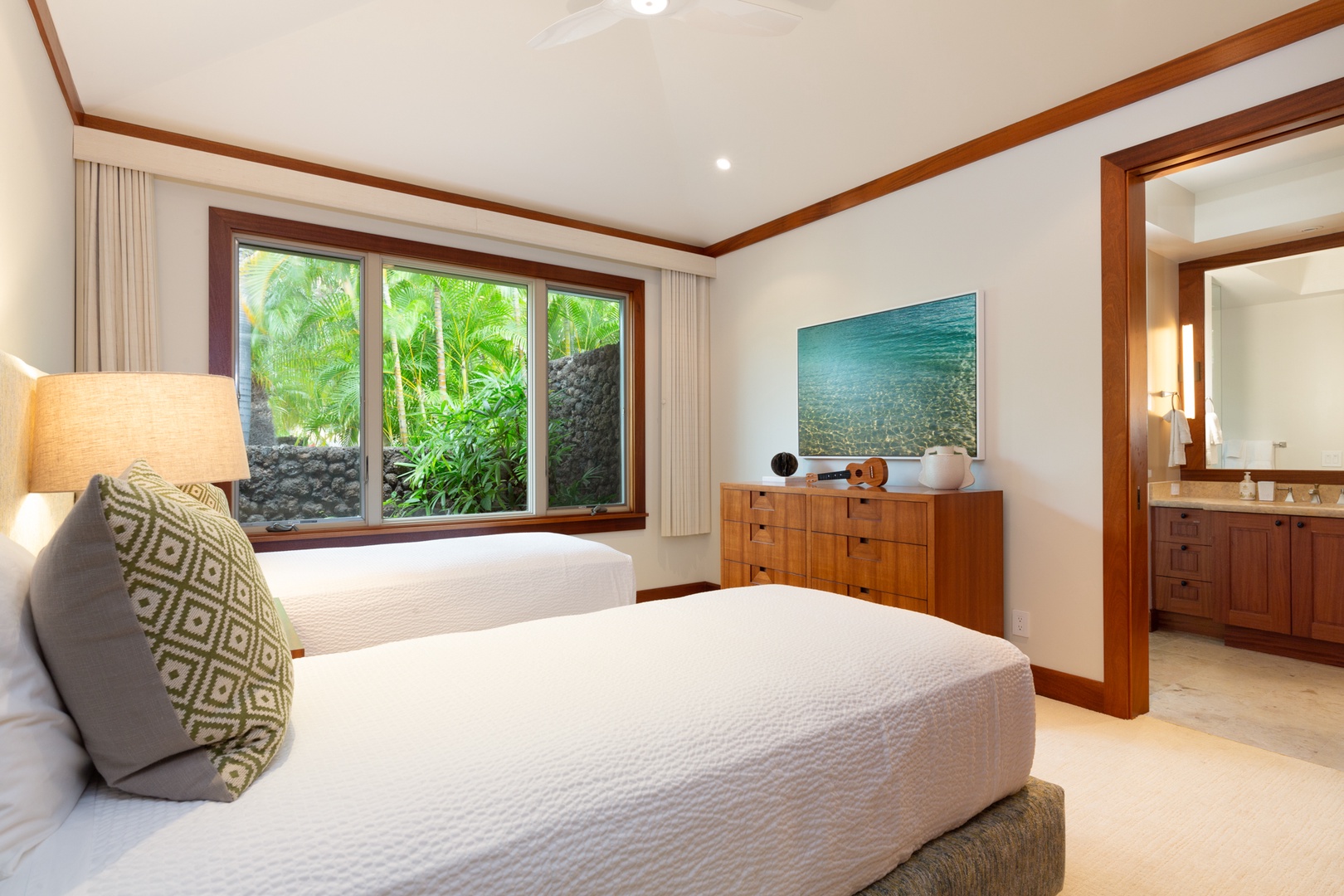 Kailua Kona Vacation Rentals, 4BD Hainoa Estate (102) at Four Seasons Resort at Hualalai - Alternate view leading into the en suite bath
