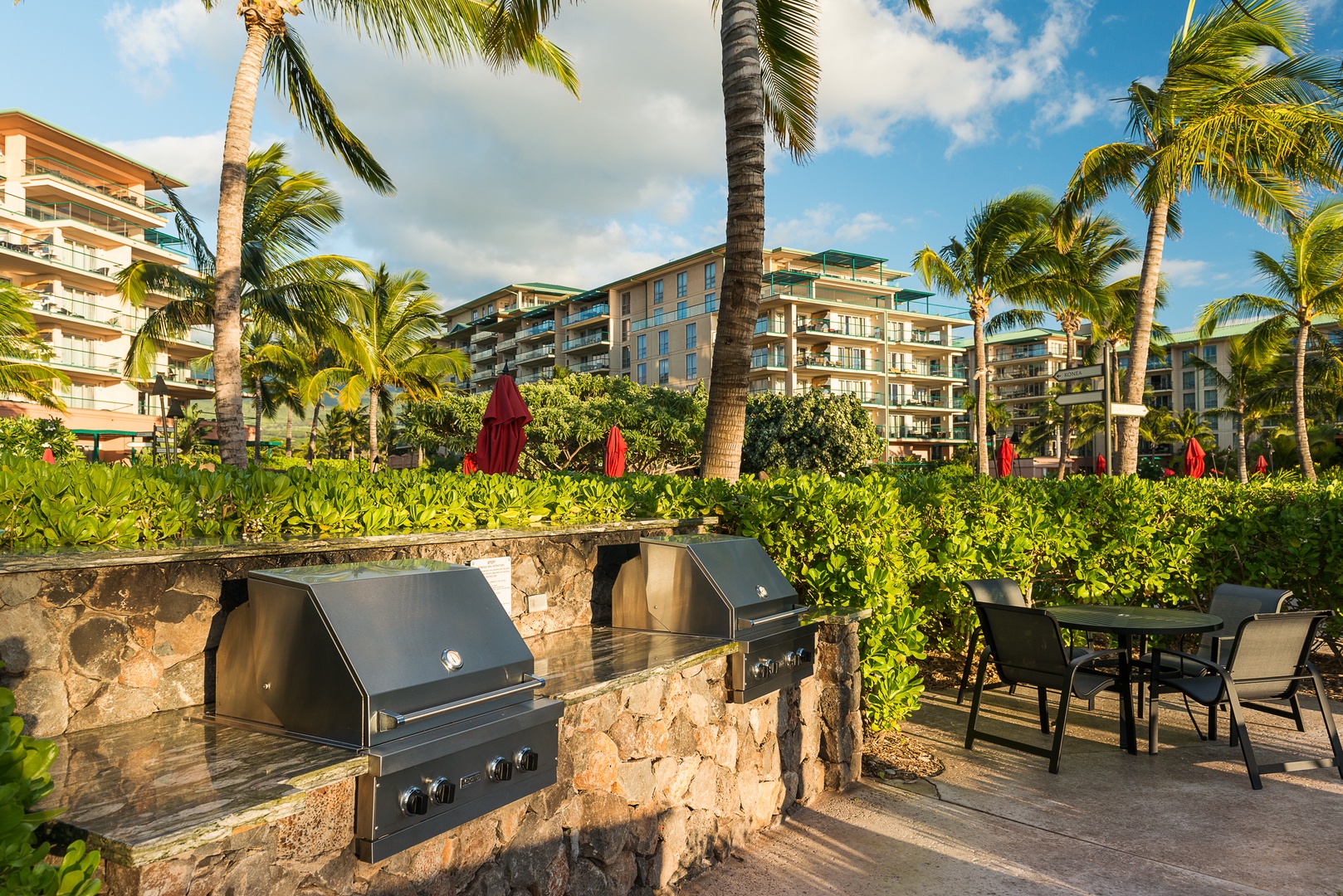 Lahaina Vacation Rentals, Honua Kai Konea 206 - Grill and gather at Honua Kai Konea 206’s shared BBQ area.