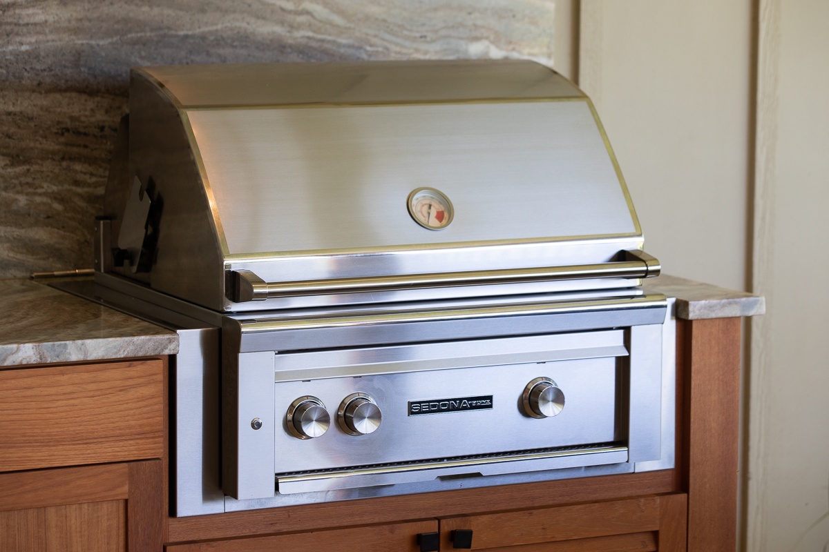 Kamuela Vacation Rentals, Mauna Lani KaMilo #123 - Griller at the upper level lanai