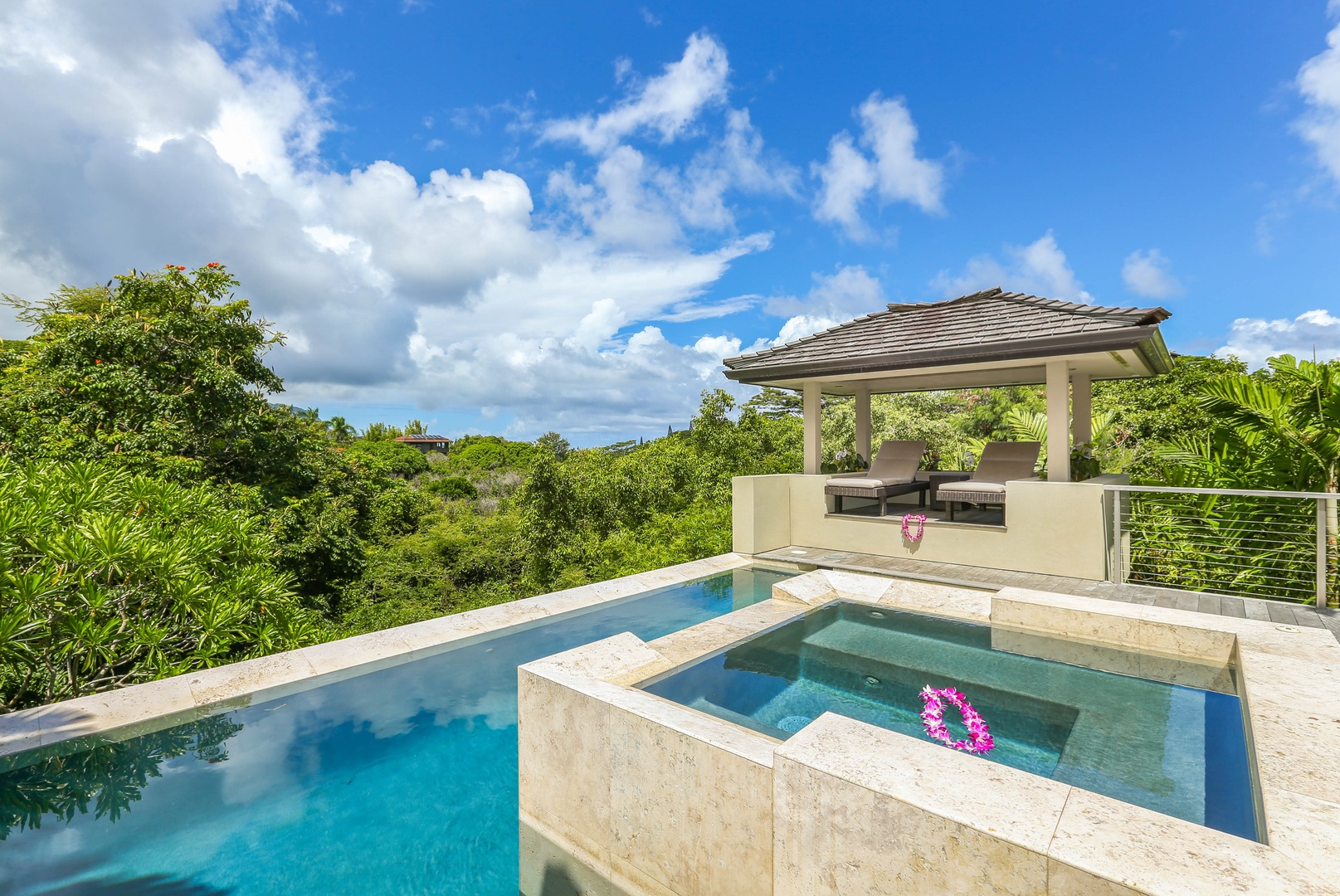 Princeville Vacation Rentals, Laulea Kailani Villa (KAUAI) - Pool and spa