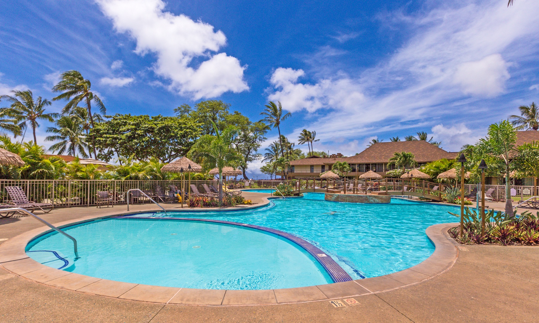 Lahaina Vacation Rentals, Maui Kaanapali Villas 292 - Take a refreshing dip in the resort-style pool, surrounded by palm trees and just steps from the ocean