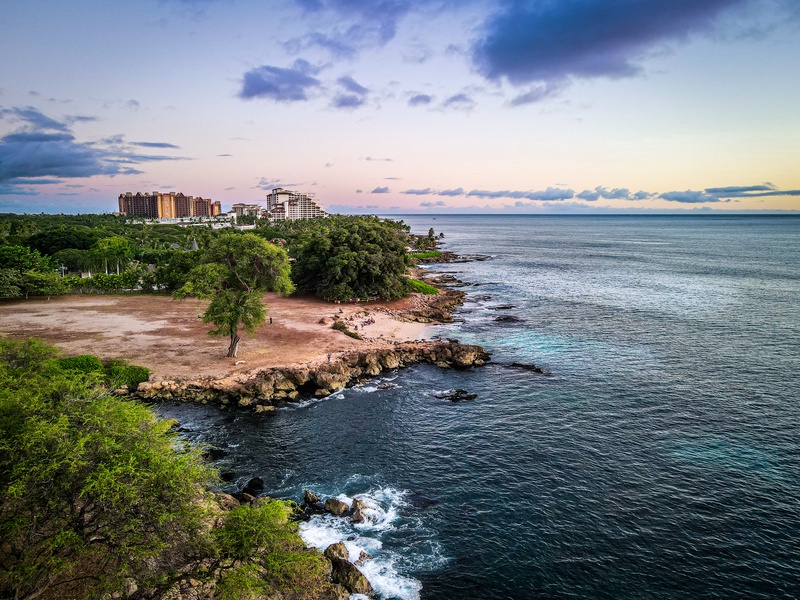 Kapolei Vacation Rentals, Kai Lani 24B - Picturesque skies over sand weathered rock formations.