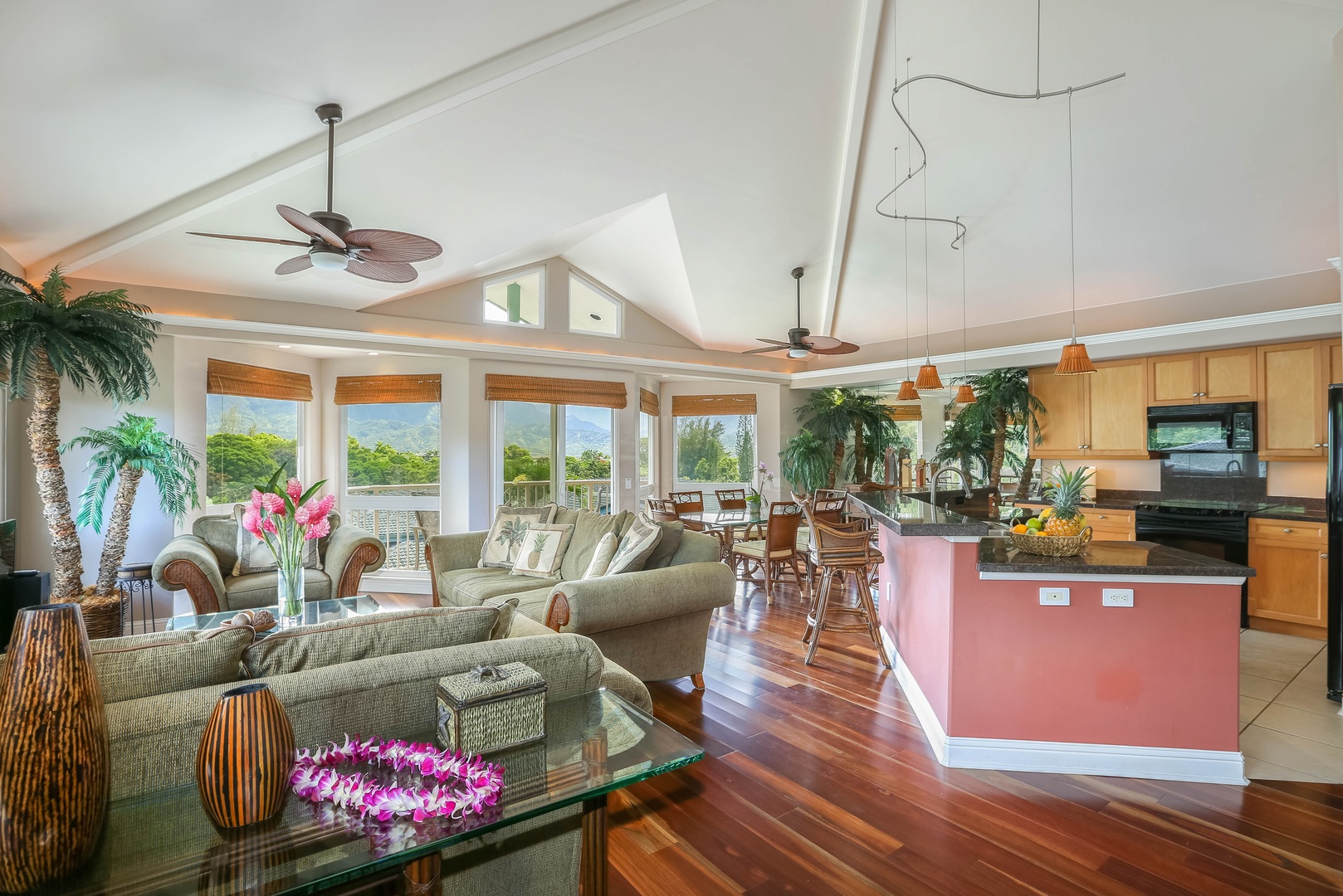 Princeville Vacation Rentals, Nohea Villa - Living Area