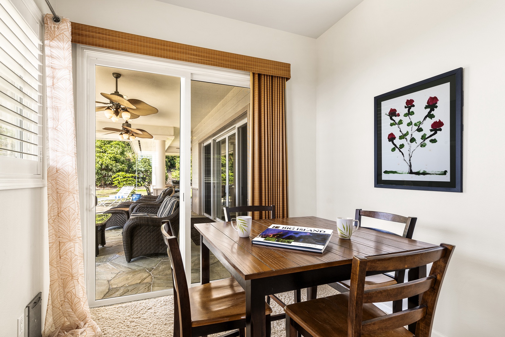 Kailua Kona Vacation Rentals, Piko Nani - Seating area with Lanai access in the primary bedroom