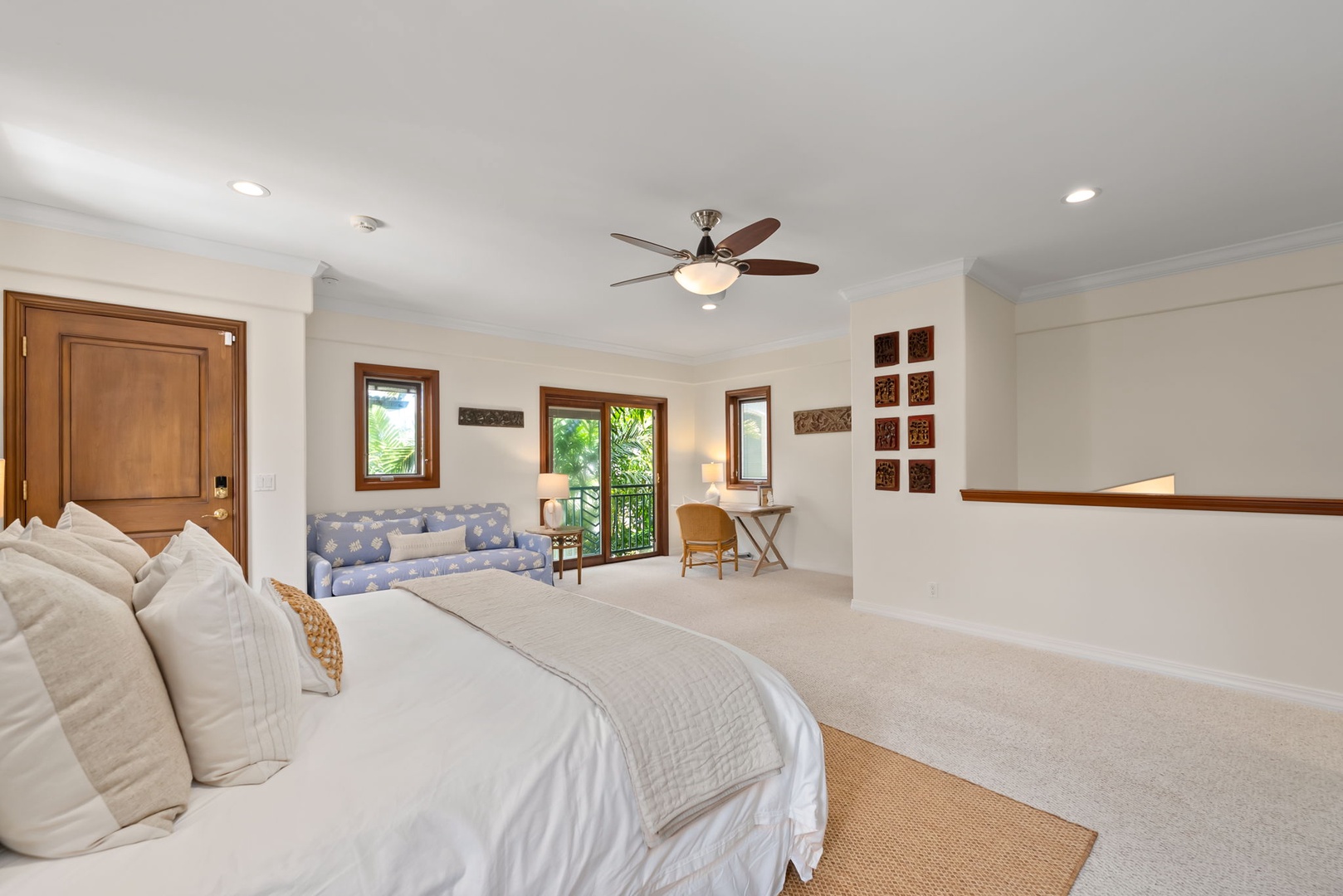 Honolulu Vacation Rentals, Maunalua Estate - Plush bedding and quiet garden views invite slow mornings and restful evenings after a day outdoors.