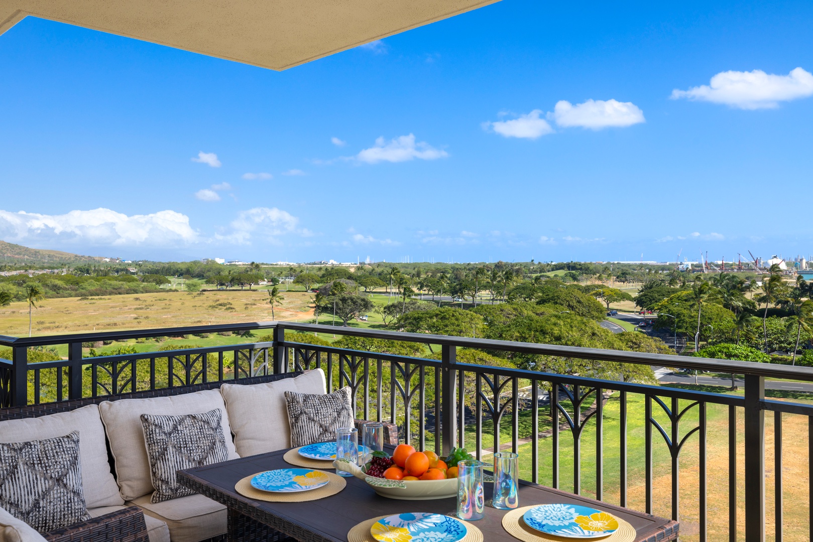 Kapolei Vacation Rentals, Ko Olina Beach Villas O724 - Island views from the spacious lanai.