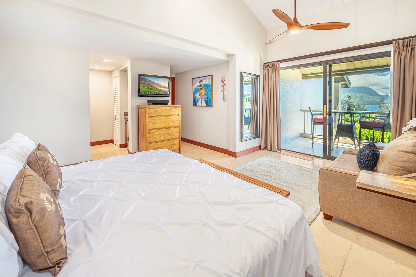 Princeville Vacation Rentals, Hanalei Bay Resort 7308 - Ocean views from your bed!