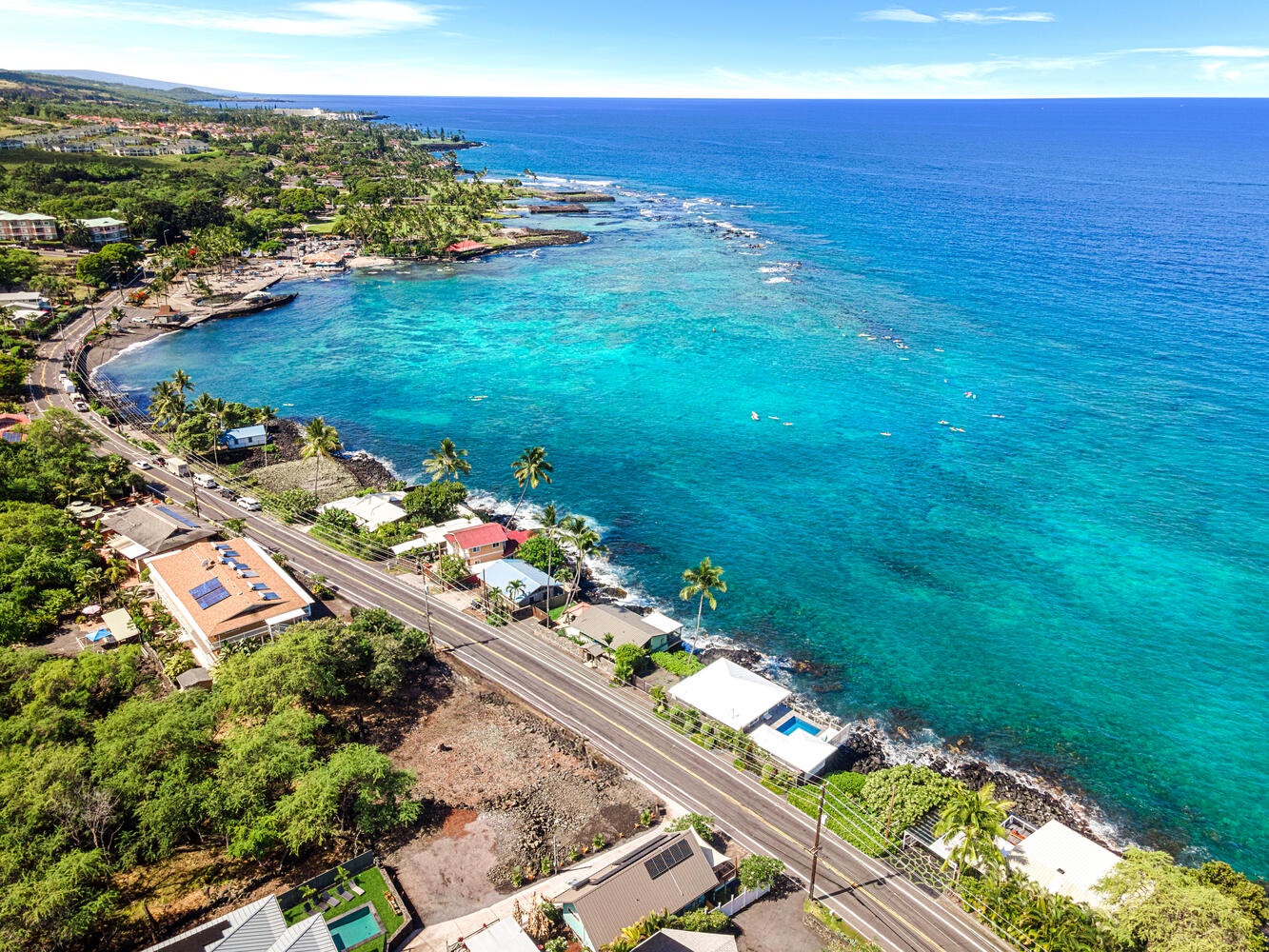 Kailua Kona Vacation Rentals, The Cottage - Bird’s-eye view of the sparkling Pacific and surrounding shoreline, just steps from your door.