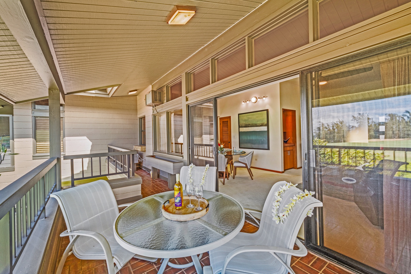 Lahaina Vacation Rentals, Kapalua Ridge 2321 - Enjoy a peaceful meal on the outdoor lanai, with easy access to the living area and serene views