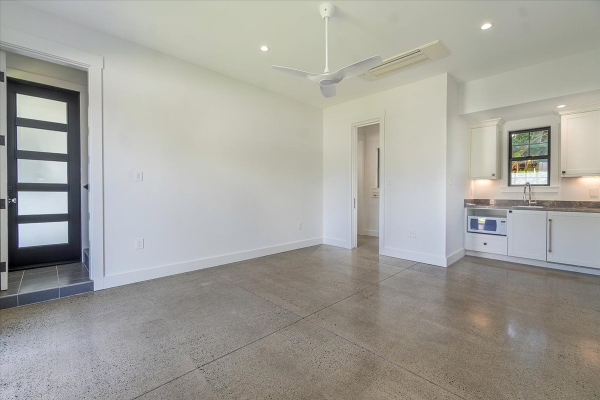Kailua Vacation Rentals, Kailua Beachfront Estate - Spacious entryway into the guest suite, perfect for welcoming visitors in style.