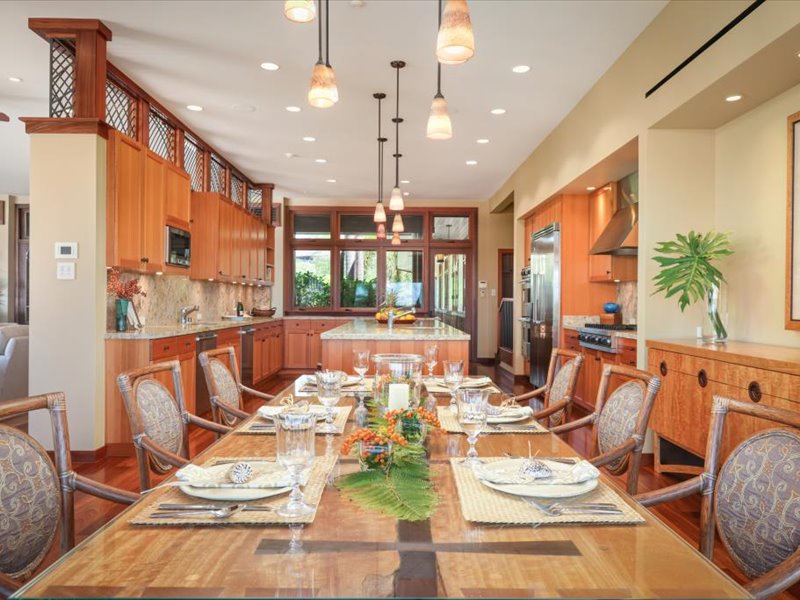 Kamuela Vacation Rentals, 5BD Estate Home at Mauna Kea Resort - Dining room