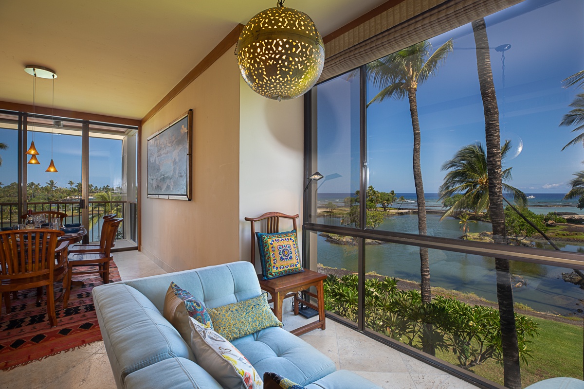 Kamuela Vacation Rentals, Mauna Lani Terrace A303 - Cozy Couch Views
