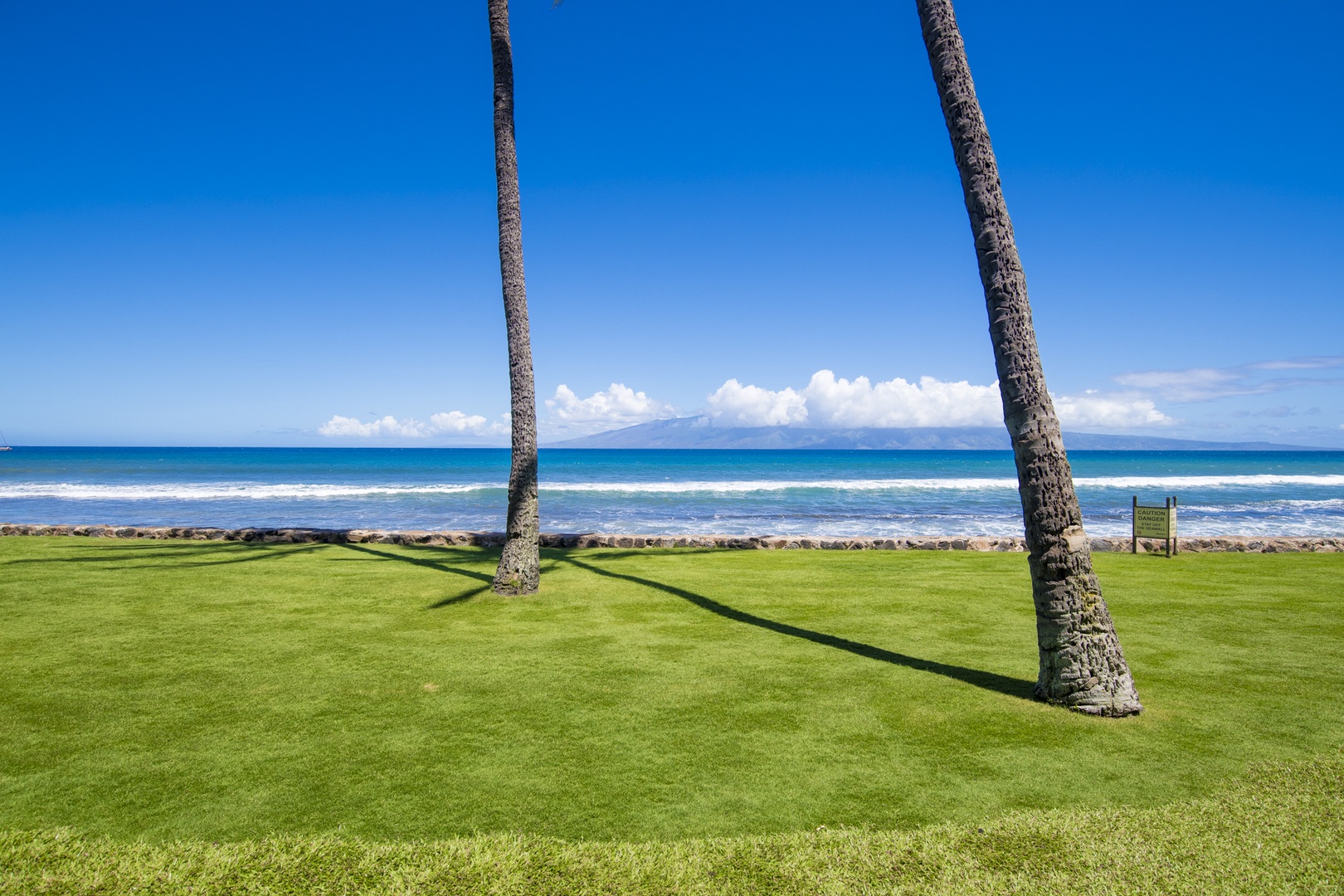 Lahaina Vacation Rentals, Papakea L-106 - Ocean front view looking towards the island of Molokai