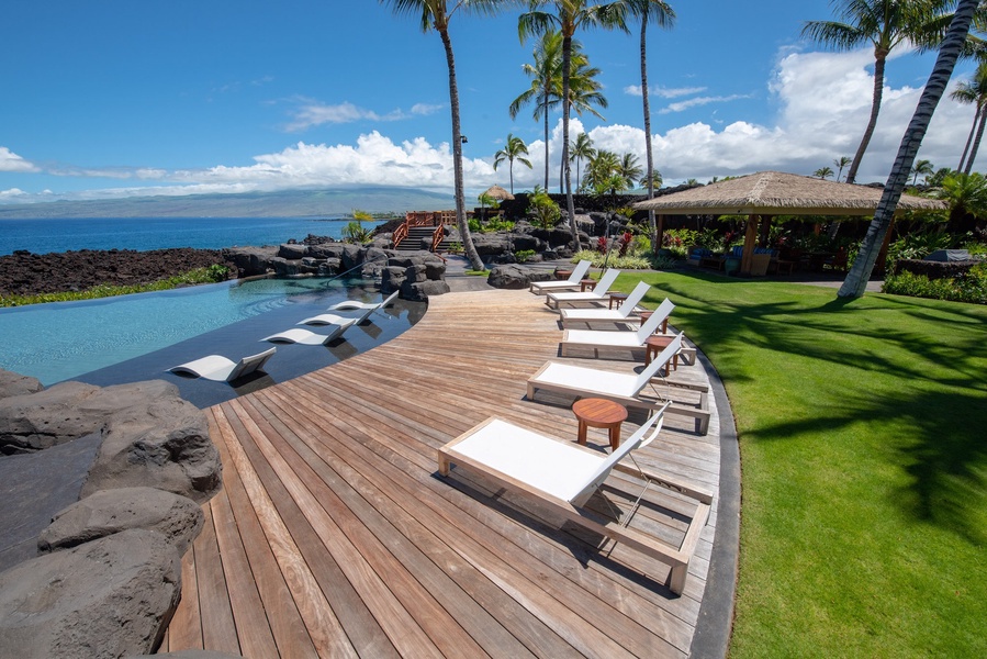 Kamuela Vacation Rentals, 6BD Mauna Lani Lux Golf Estate (5) at One Ocean - Sunbathe at the Ocean Club Amenity Center/Grotto