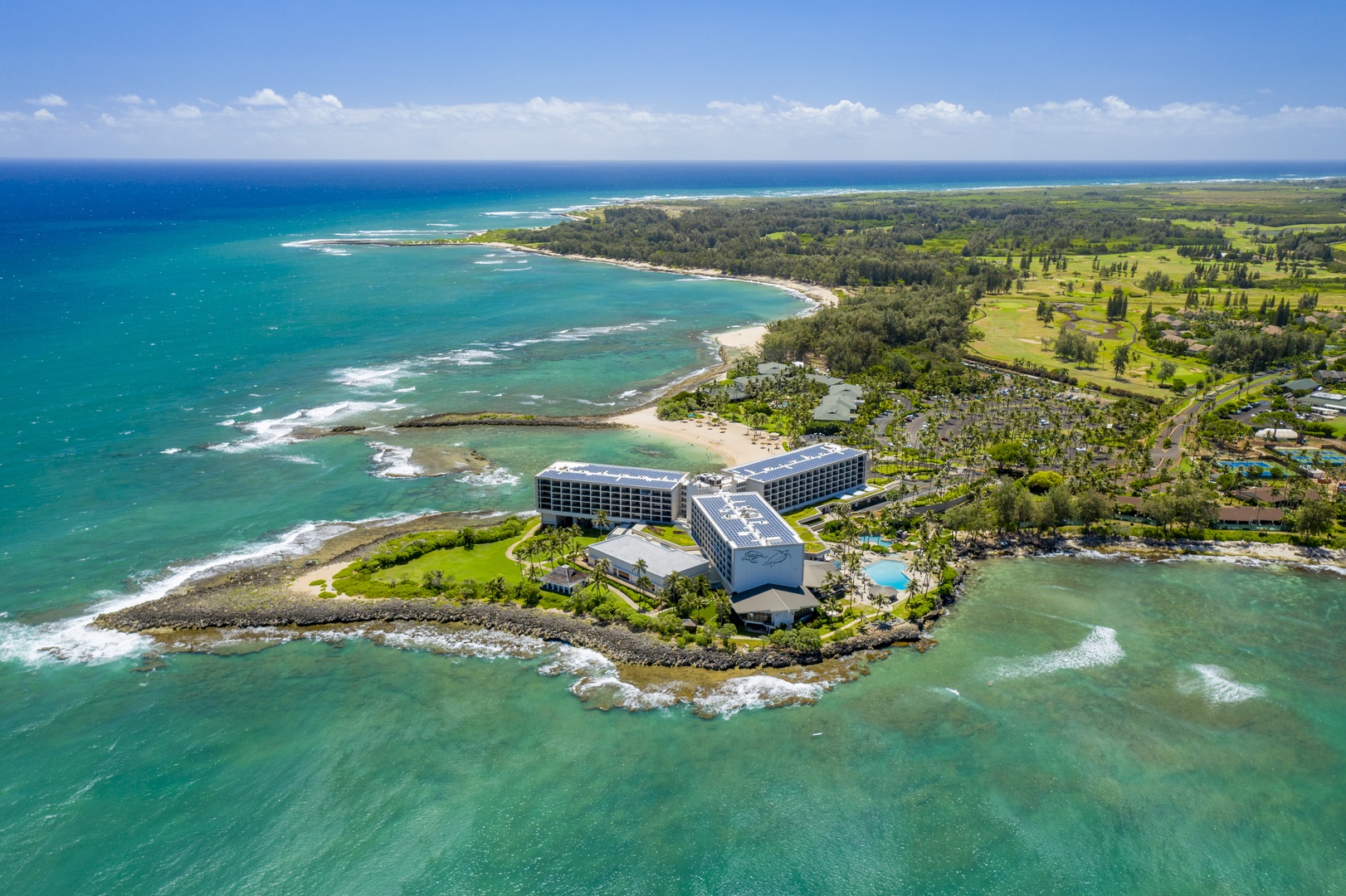 Kahuku Vacation Rentals, Turtle Bay Villas 201 - Turtle Bay Resort aerial view