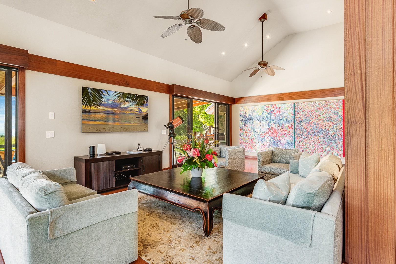 Kamuela Vacation Rentals, Olomana Hale at Kohala Ranch - Curl up on the couch with your loved ones and enjoy a movie or catch up on your favorite shows
