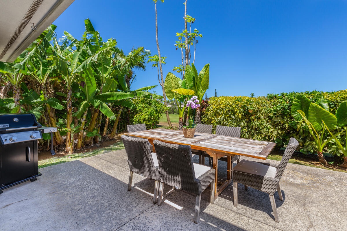 Princeville Vacation Rentals, Hokulani Villa - Dine outdoors with a view!