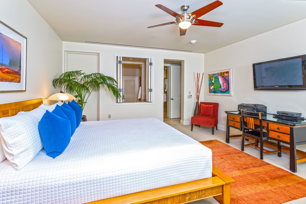 Wailea Vacation Rentals, Aqua Lani J305 at Wailea Beach Villas* - Primary Bedroom Suite